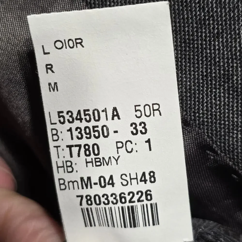 Lauren Ralph Lauren Wool Blazer Charcoal Gray Two Button Made in Canada Size 50R